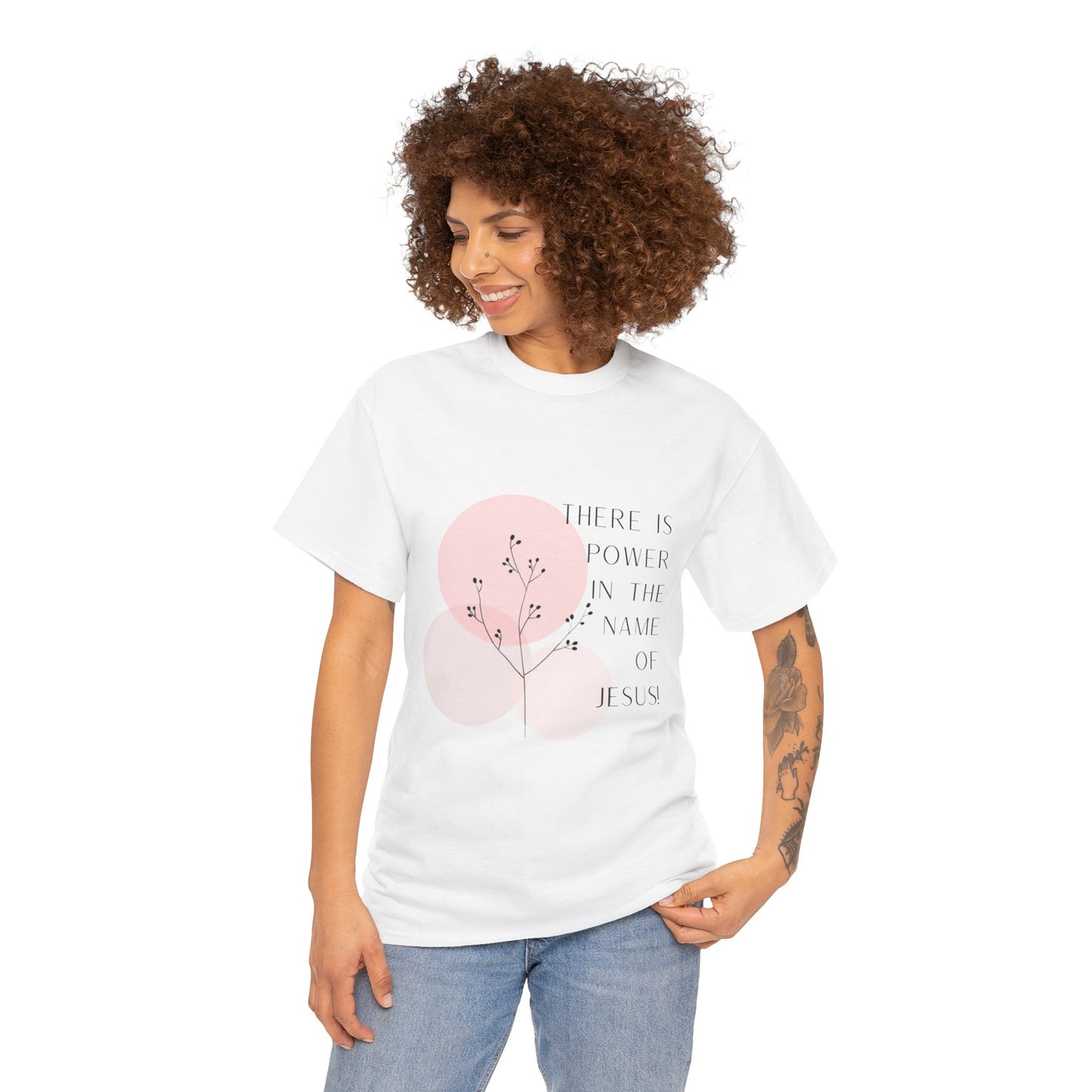 Women's Christian T-Shirt - "There is power in the name of Jesus!"