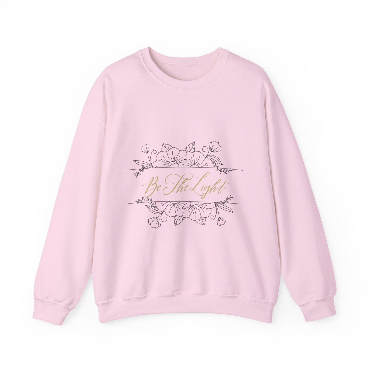 Be The Light- Cursive- Women's Crewneck Sweater