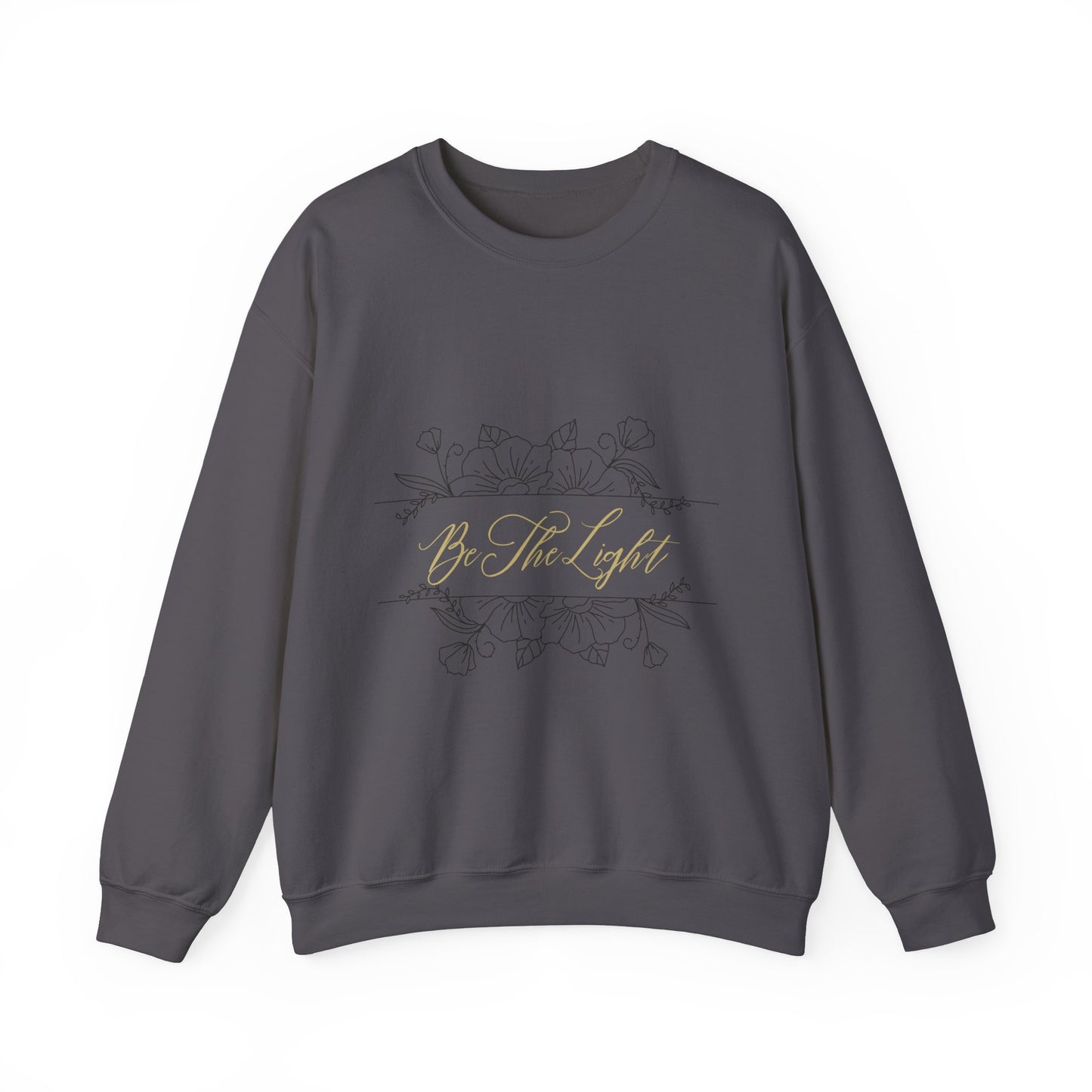 Be The Light- Cursive- Women's Crewneck Sweater