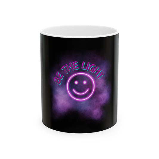 Neon Be The Light-Ceramic Mug, 11oz