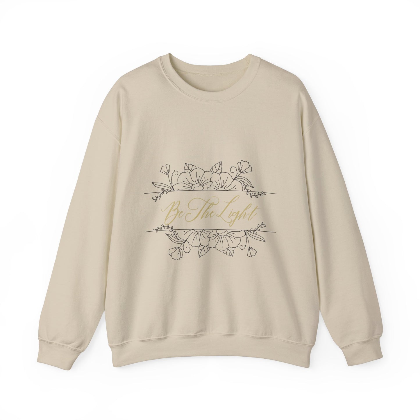 Be The Light- Cursive- Women's Crewneck Sweater