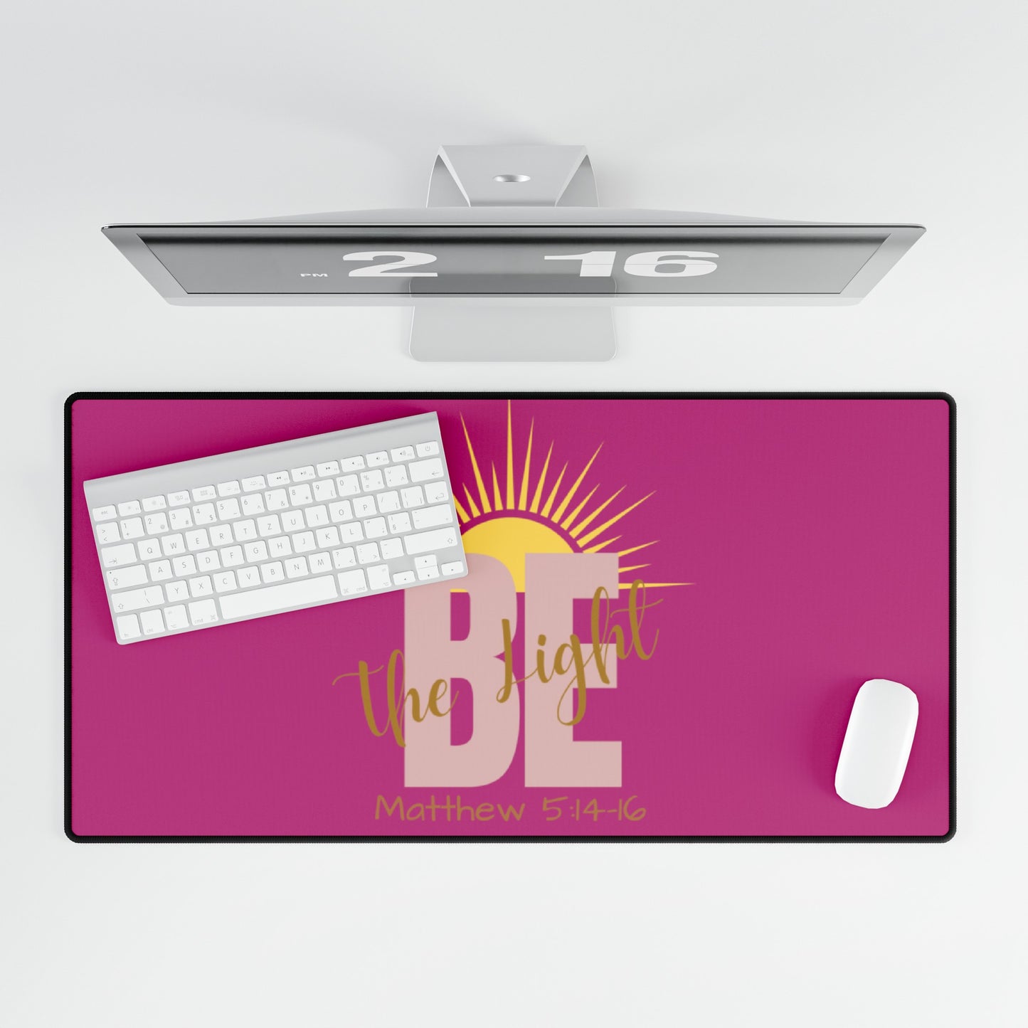 Women's Desk Mats- Be The Light Logo