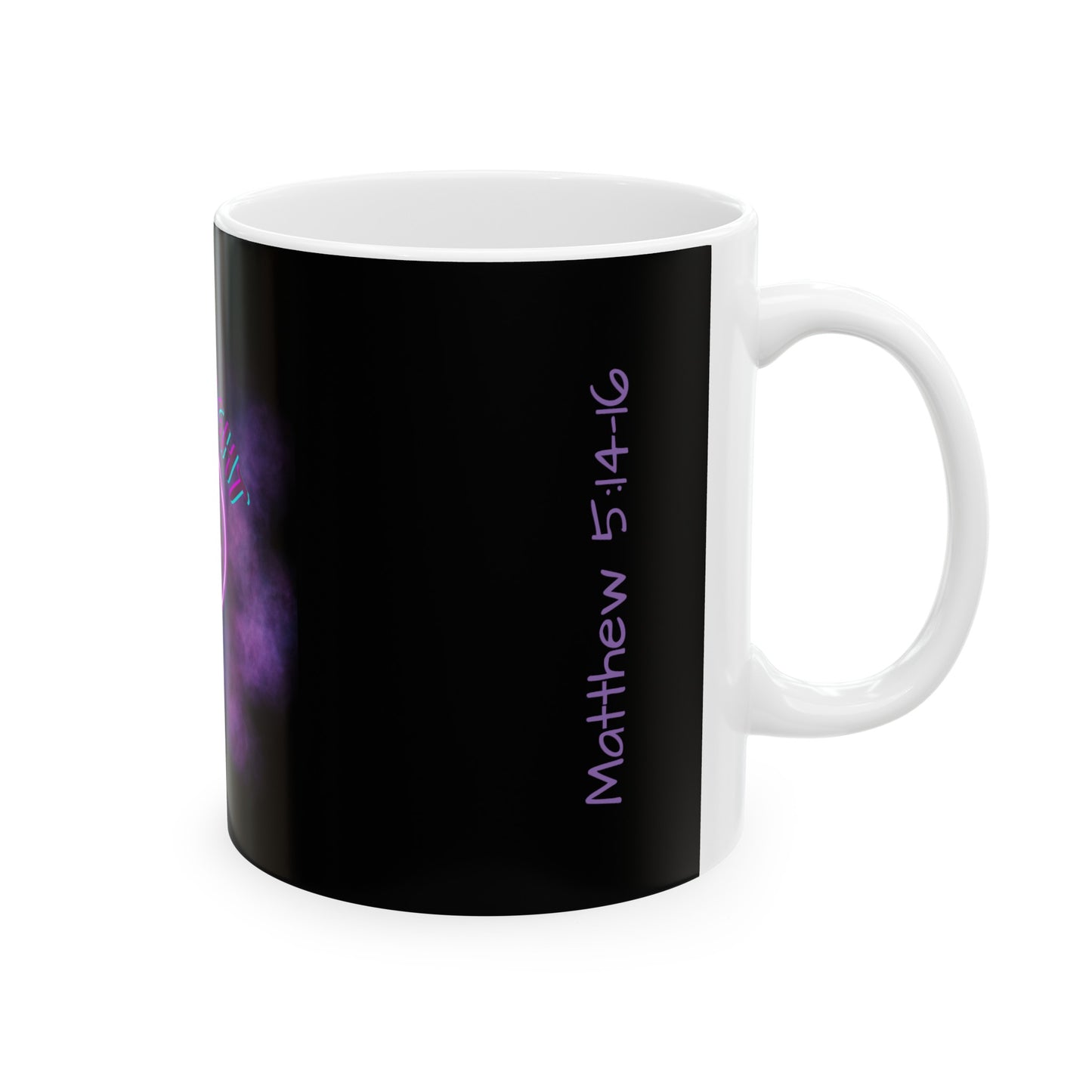 Neon Be The Light-Ceramic Mug, 11oz