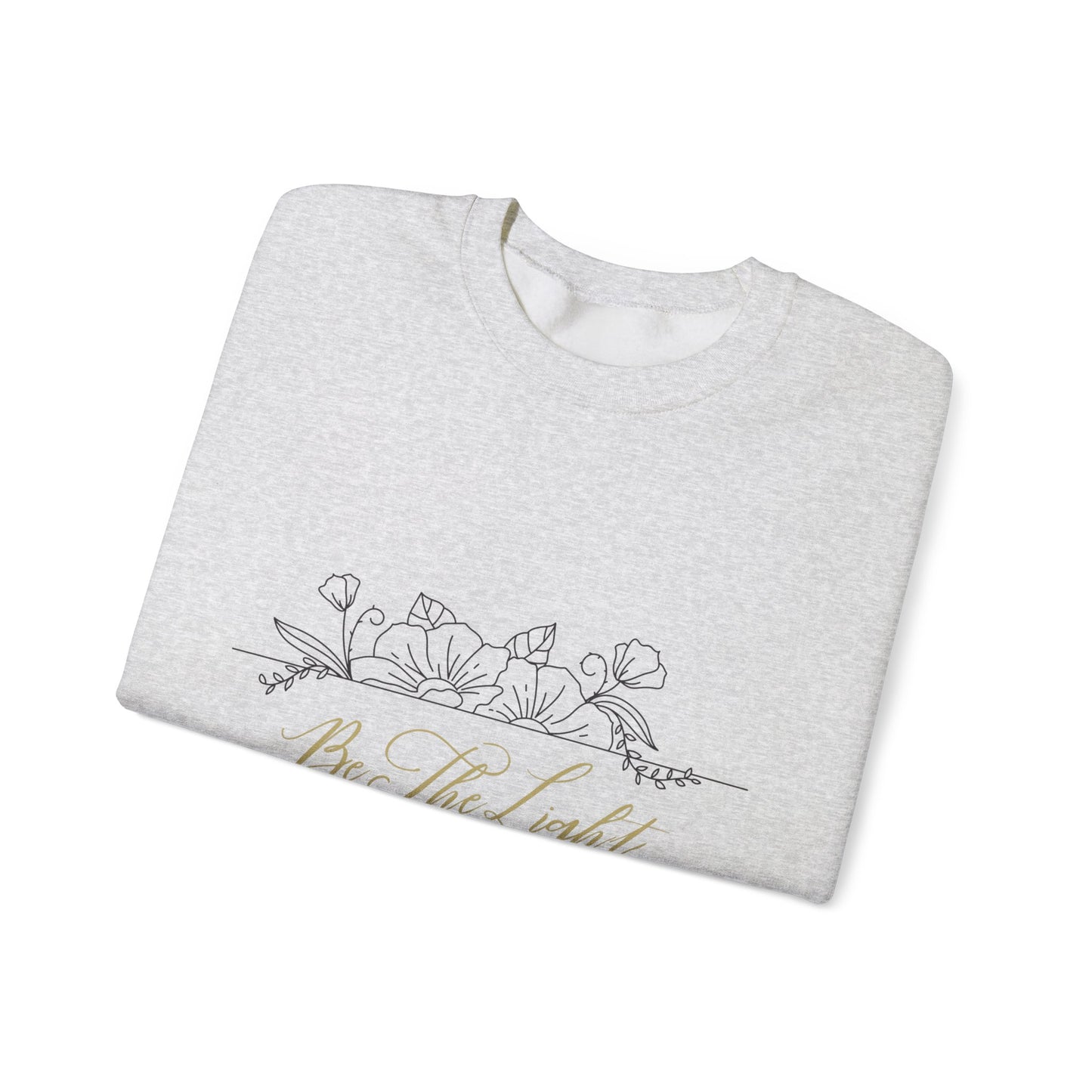 Be The Light- Cursive- Women's Crewneck Sweater