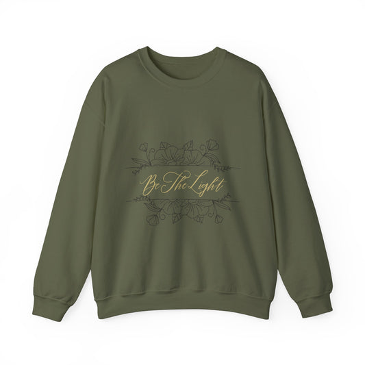 Be The Light- Cursive- Women's Crewneck Sweater